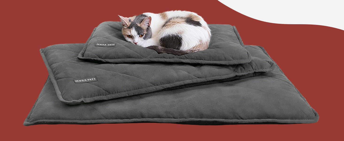 Самогріюча ковдра для собак та котів Mora Pets, 89 x 58 см, темно-сірий велюр