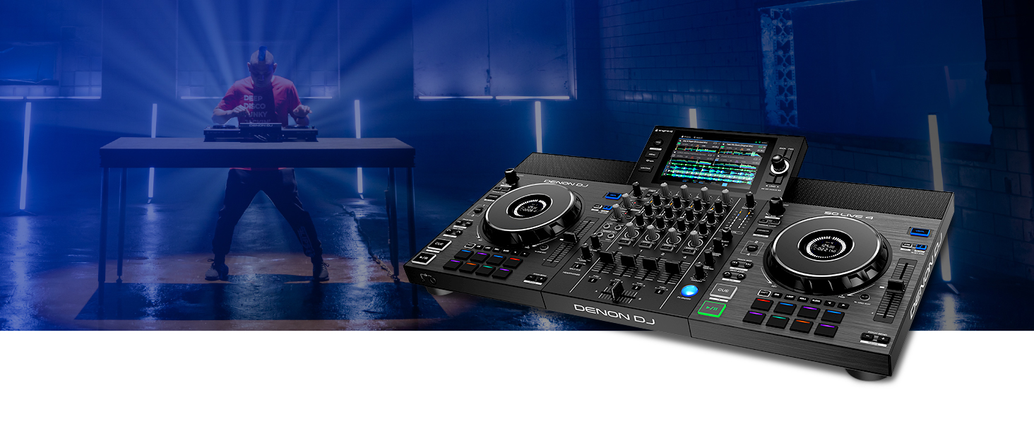 DJ контролер Numark NS4FX: 4 канали, Touch-Jogwheels, Pads, ефекти, Serato DJ Lite, чорний