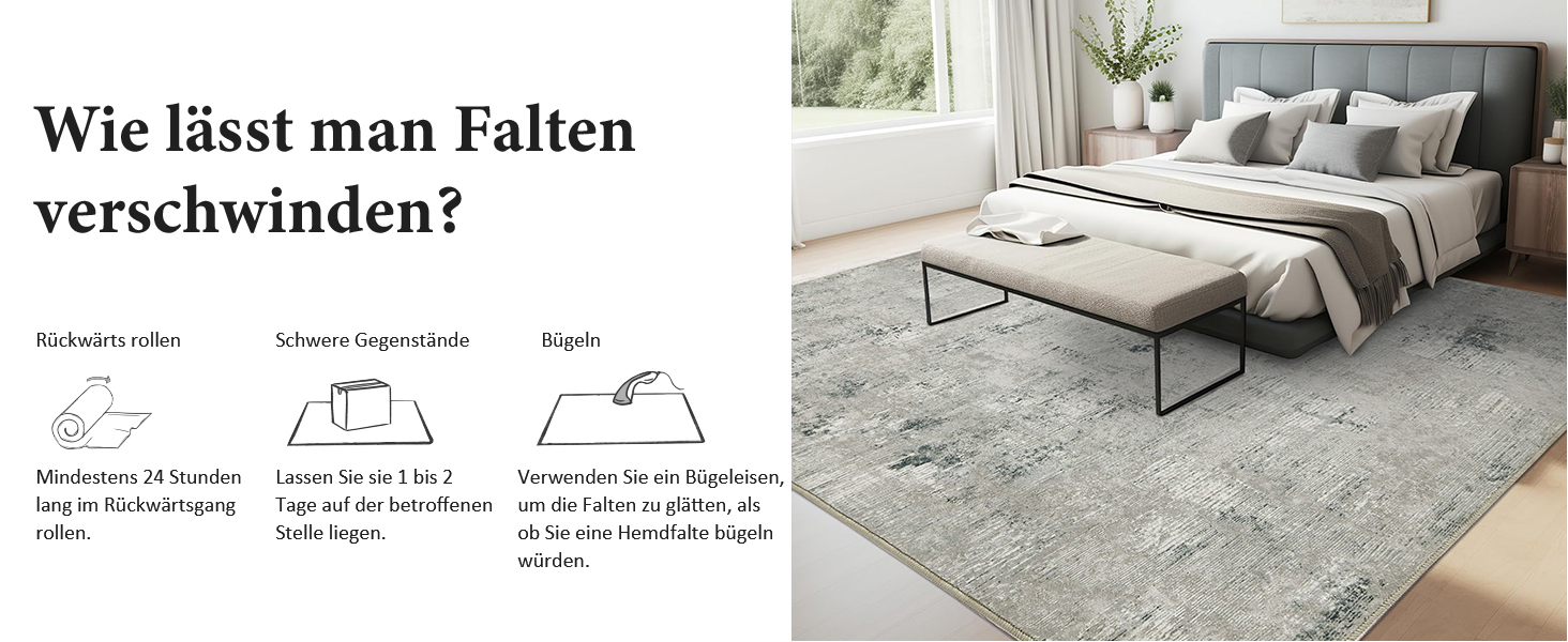 Килим для вітальні блакитний вінтажний меланжевий з ефектом вицвітання, короткий ворс, килими, прання, нековзкі килими для спальні (200x300 см, зелено-сірий)