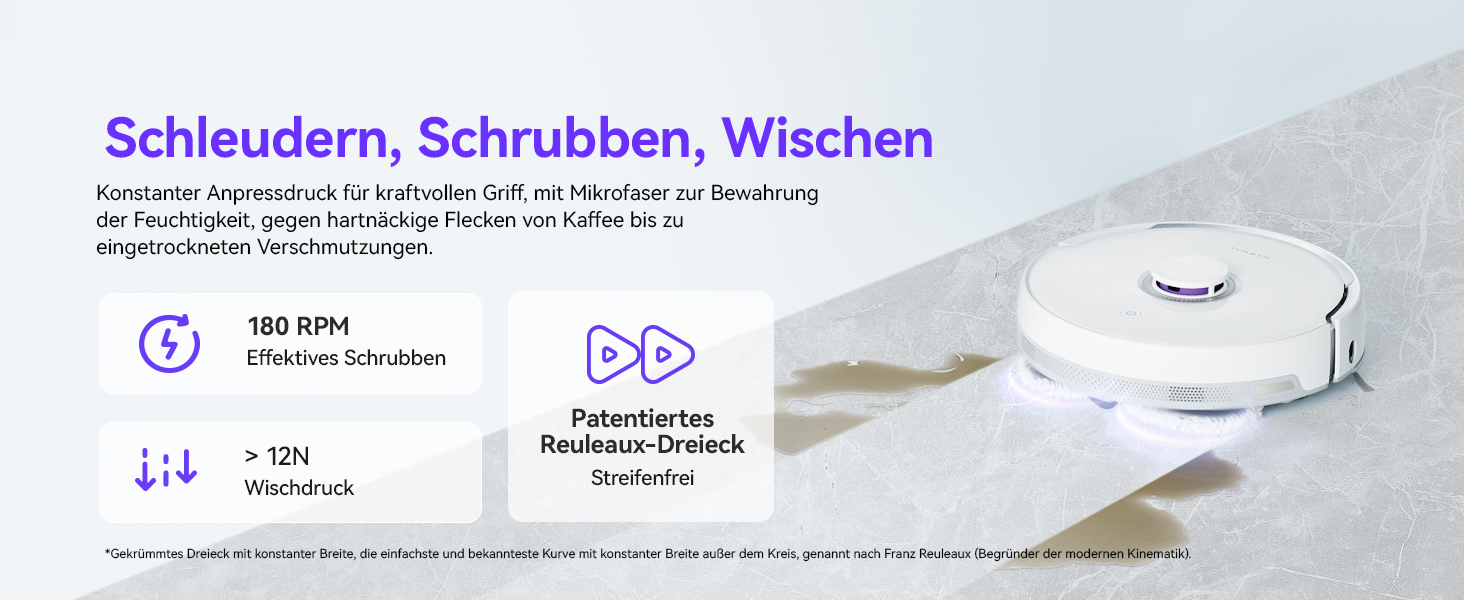 Робот-пилосос NARWAL з функцією миття, 8000Pa, 8N, станція самоочищення 3.5L, LDS-лазерна навігація, керування через додаток, для килима/шерсті домашніх тварин