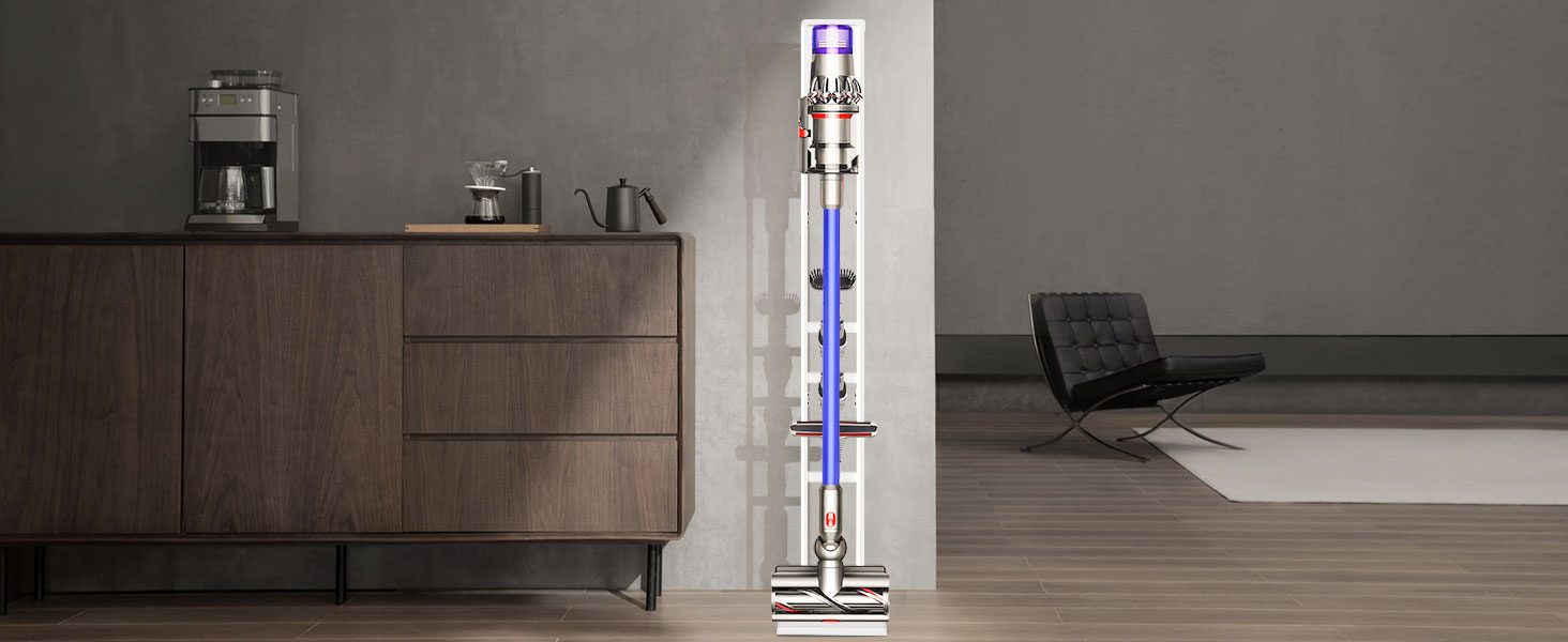 Підставка для пилососа OUTBROS, сумісна з Dyson Gen5 V15s V15 V12 Slim V11 V10 V8 V7 V6, аксесуари, органайзер (біла)