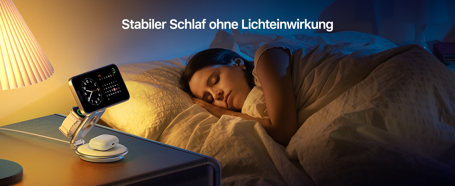 Сумка-органайзер для зарядки MagSafe: Складна зарядка для Apple, індукційна зарядка для iPhone 16/15/14/13/12, зарядка для Apple Watch та AirPods (з 30W адаптером), білий колір