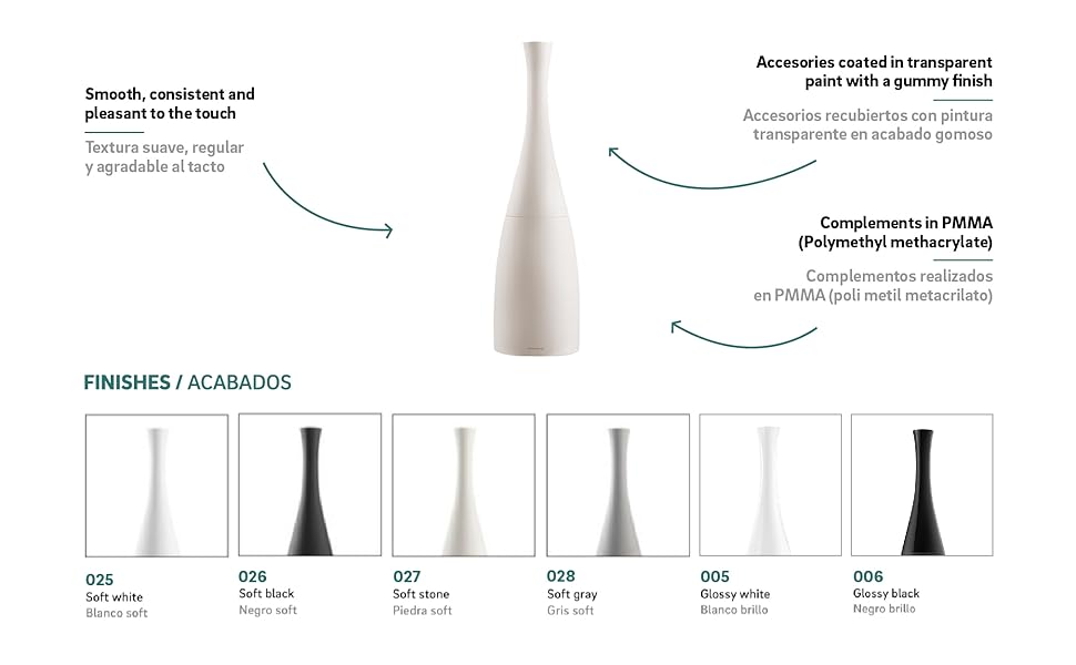 Мінімалістична щітка для унітазу COSMIC SAKU в скандинавському стилі з пластику та смоли. Тримач для щітки для унітазу чорного кольору матового.