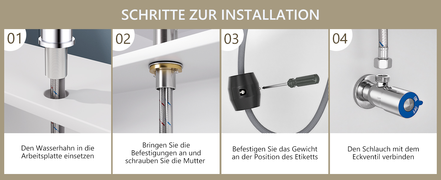 Змішувач кухонний DAYONE з висувною лійкою, нержавіюча сталь, 3 режими, 360° обертання, для кухонної мийки (15 см), матовий (хром, низький вигин-337)