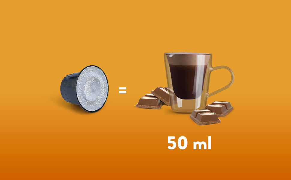 Кава в капсулах Caffè Borbone Respresso з шоколадом Miniciok, сумісні з Nespresso, 100 шт