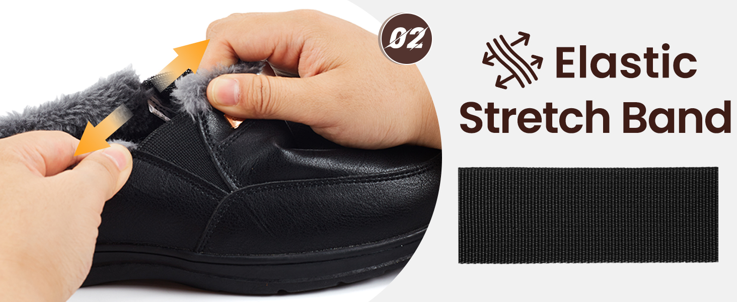 Чоловічі халапи шкіряні зимові теплі з плюшевою підкладкою, чорні, 40 EU