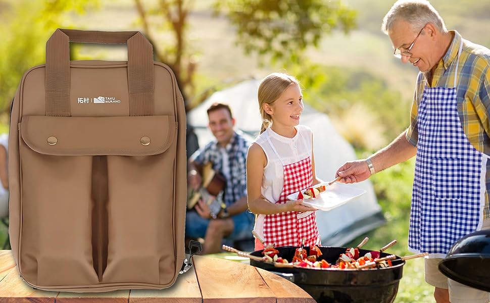 Набір кухонного приладдя для кемпінгу Sadodo: 11 предметів, з органайзером та сумкою, силікон та нержавіюча сталь