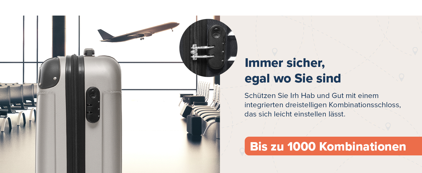 Чемодан ручної поклажі TRVLMORE 54x36x20 см - валіза на колесах, ручний чемодан, валіза з жорстким корпусом, легкий ручний чемодан, валіза на колесах