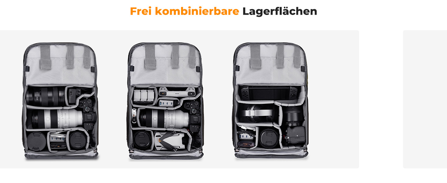 Рюкзак для камери K&F CONCEPT 20L з відділенням для ноутбука 15.6