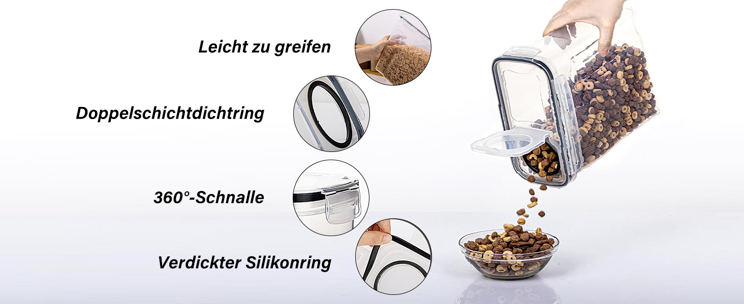 Набори контейнерів для зберігання Caliyo з кришкою, 24 шт. - герметичні контейнери для продуктів, кухонні бокси-органайзери, BPA Free