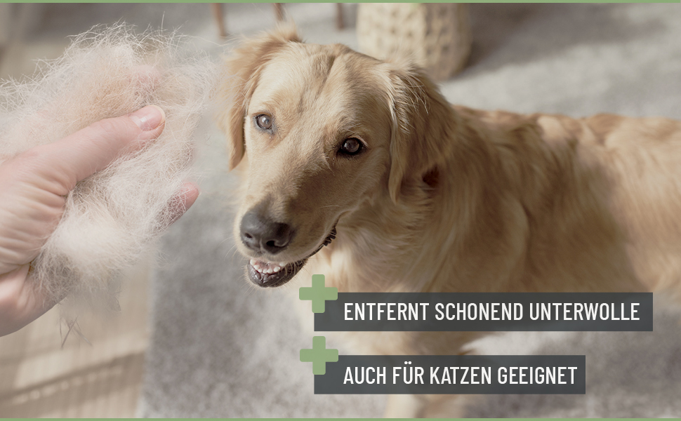 Щітка для собак та котів ReaVET для видалення підшерстка та розпушування ворсу. Підходить для довгошерстих порід великих розмірів. Масажний ефект, захист верхнього шару шерсті. Розмір M-L