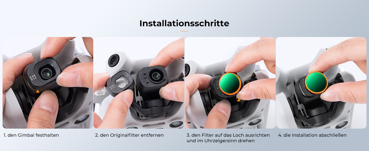 Набір фільтрів K&F Concept Mini 4 Pro: ND, CPL, UV - 6 шт. (ND2-32, ND32-512, CPL, UV) для DJI Mini 4 Pro