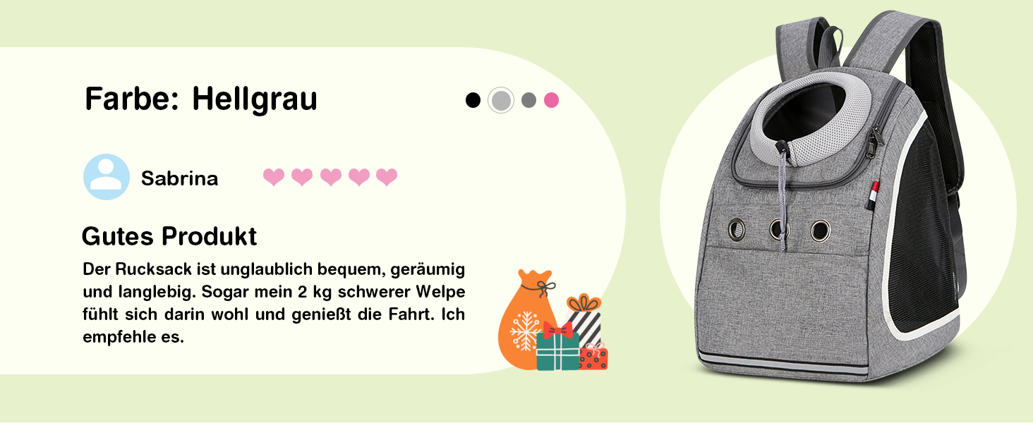 Рюкзак-переноска для собак та котів ALLSOPETS: зручний та дихаючий рюкзак для подорожей з великими котами та маленькими собаками (Світло-сірий)