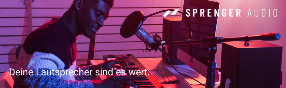 Підставка для динаміків з кріпленням до столу – регульована ±20°, до 28 кг – з демпфером з піни – стабільна та міцна – для студії, столу та DJ-setup – чорний колір