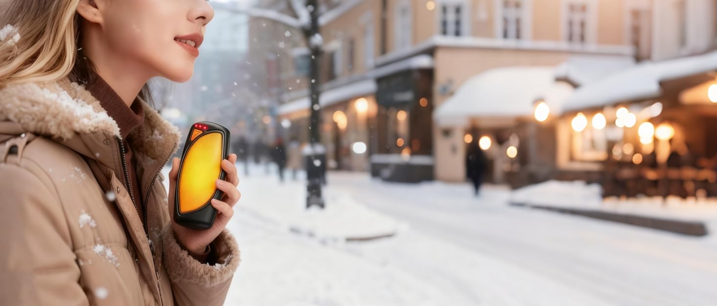 Електричні грілки для рук 2 шт. з зарядним кейсом, 14000 мАг, багаторазові, двосторонній нагрів, 3 режими, USB-зарядка, ідеальні для активного відпочинку взимку, чорні