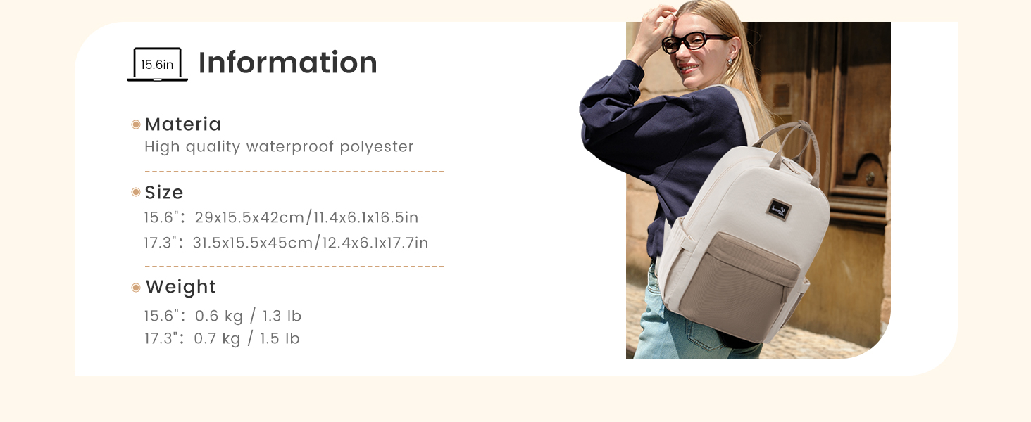 Сумка-рюкзак LOVEVOOK для жінок, підійде для ноутбука 15.6 дюймів, стильна міська сумка для підлітка, водонепроникна шкільна сумка, casual рюкзак для роботи, навчання, подорожей, чорна