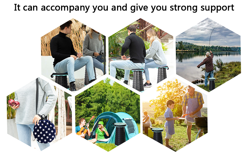 Складаний туристичний стілець-табурет, 440lbs, з сумкою, для кемпінгу, риболовлі, відпочинку на природі (Колір: Зелений)