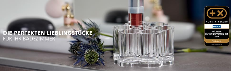 Підставка для рушників WENKO Lima, підлого типу, з полицями, з нержавіючої сталі, 41 x 79 x 20 см, срібно-чорний колір