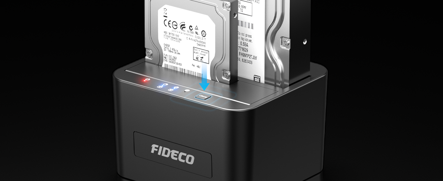 Док-станція для HDD/SSD FIDECO, USB 3.0, 2.5/3.5