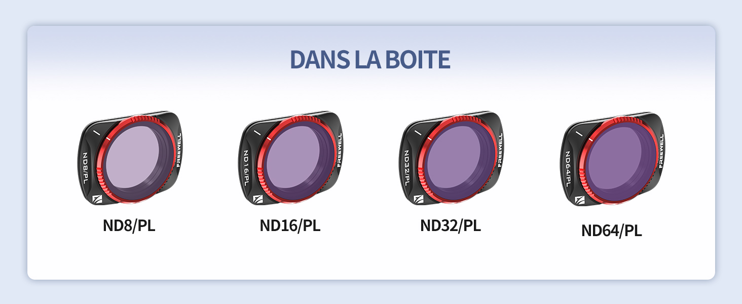 Набір фільтрів Freewell QuickSwap ND/PL, ND, CPL для DJI Osmo Pocket 3: 8 шт. (Bright Day Kit)