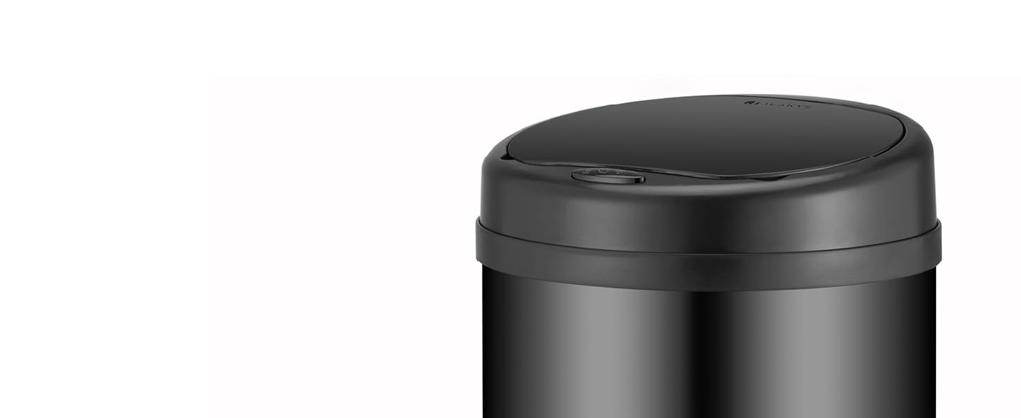 Відро для сміття Juskys з датчиком руху, 30 л, нержавіюча сталь, з кришкою-затискачем для пакетів, безконтактне відкриття