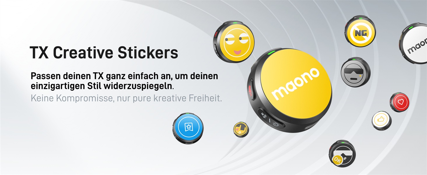 MAONO Бездротовий петличний мікрофон Wave T5 USB-C для iPhone 15/16, Android: 48kHz/24Bit, 30 годин роботи, шумозаглушення, 300м радіус дії