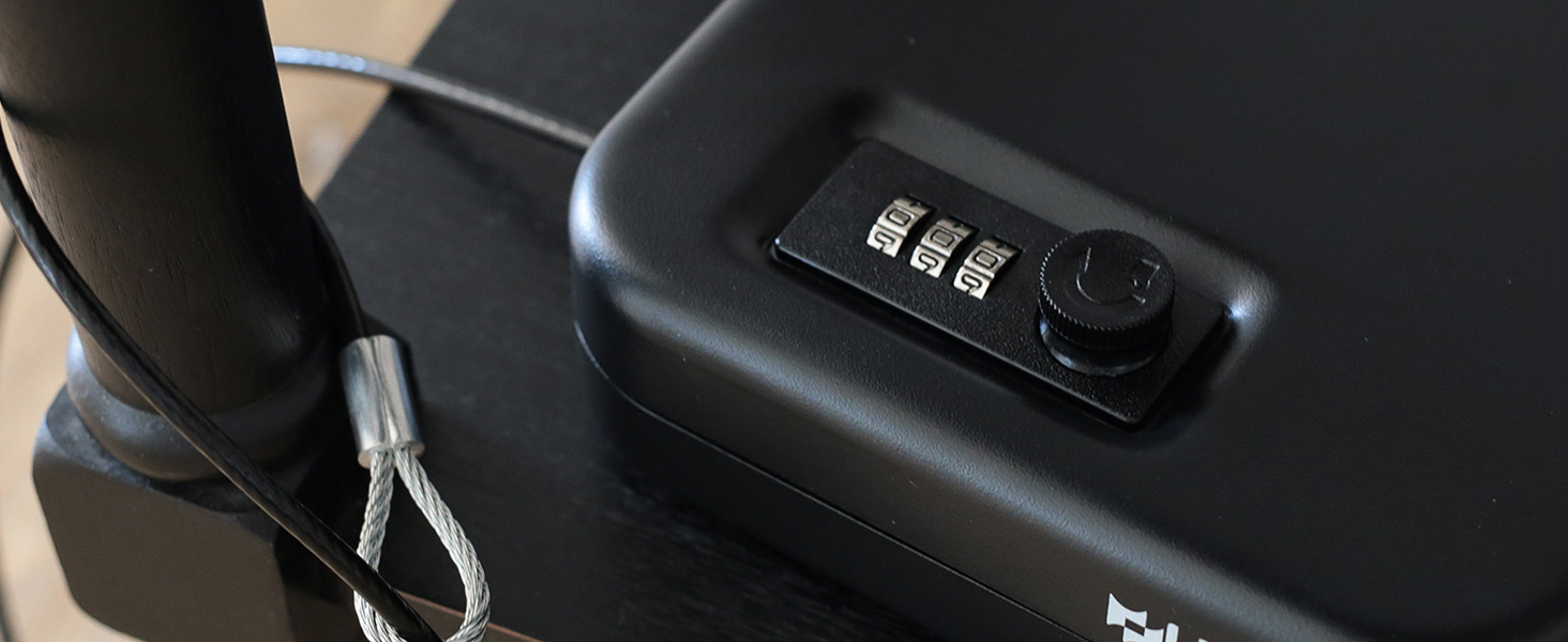 Сейф з кодовим замком HMF 316-02 | Переносний сейф, захисний бокс | 29 x 19 x 6,5 см, чорний