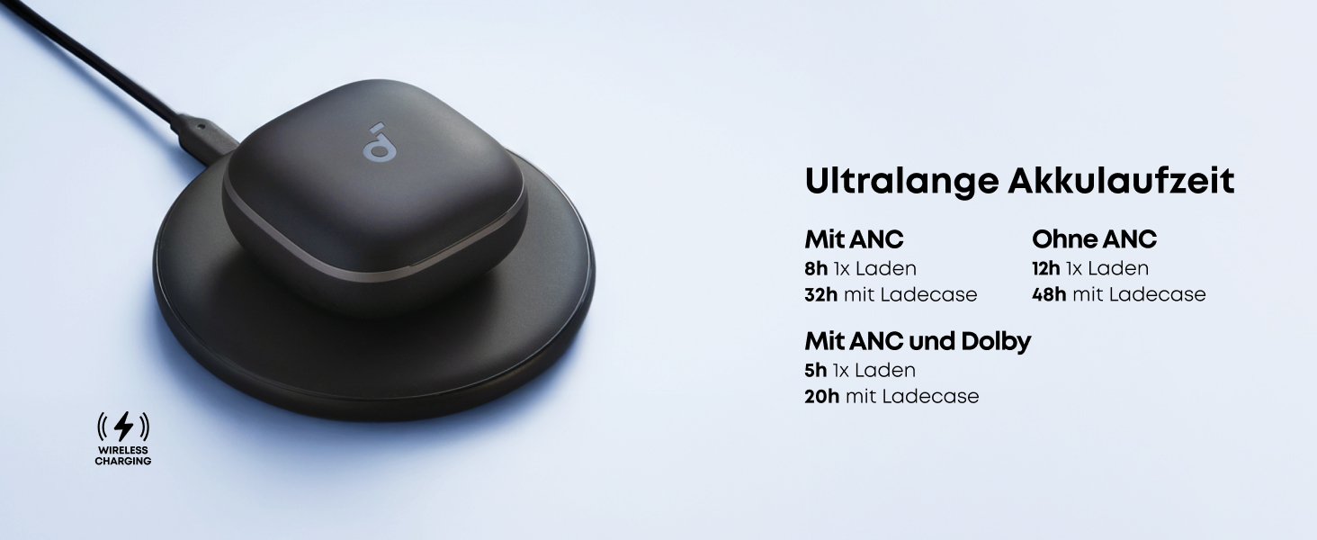 Soundcore Liberty 5: Бездротові навушники з активним шумозаглушенням (ANC) та Dolby Audio, Чорний