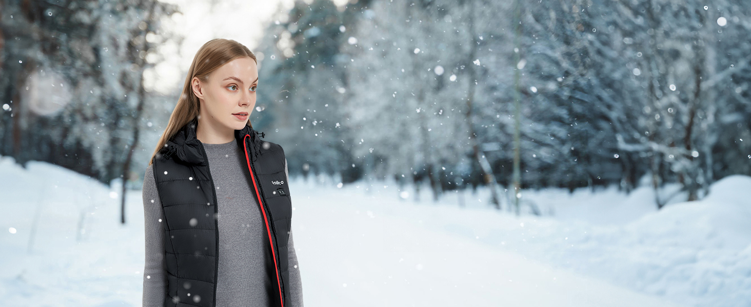 Обогреваемый жилет для женщин и мужчин с аккумулятором 16000mAh - теплая жилетка з підігрівом (XL)