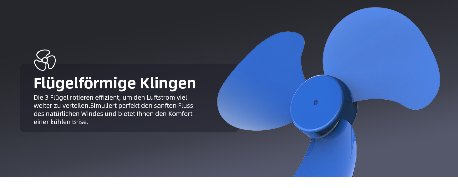 Вентилятор Koonie 10000 mAh з кліпсою, 20 см, портативний USB, акумуляторний, 4 швидкості, 360° оберт, тихий, для дому, офісу, дитячої коляски, кемпінгу, гроу-тента (блакитний)