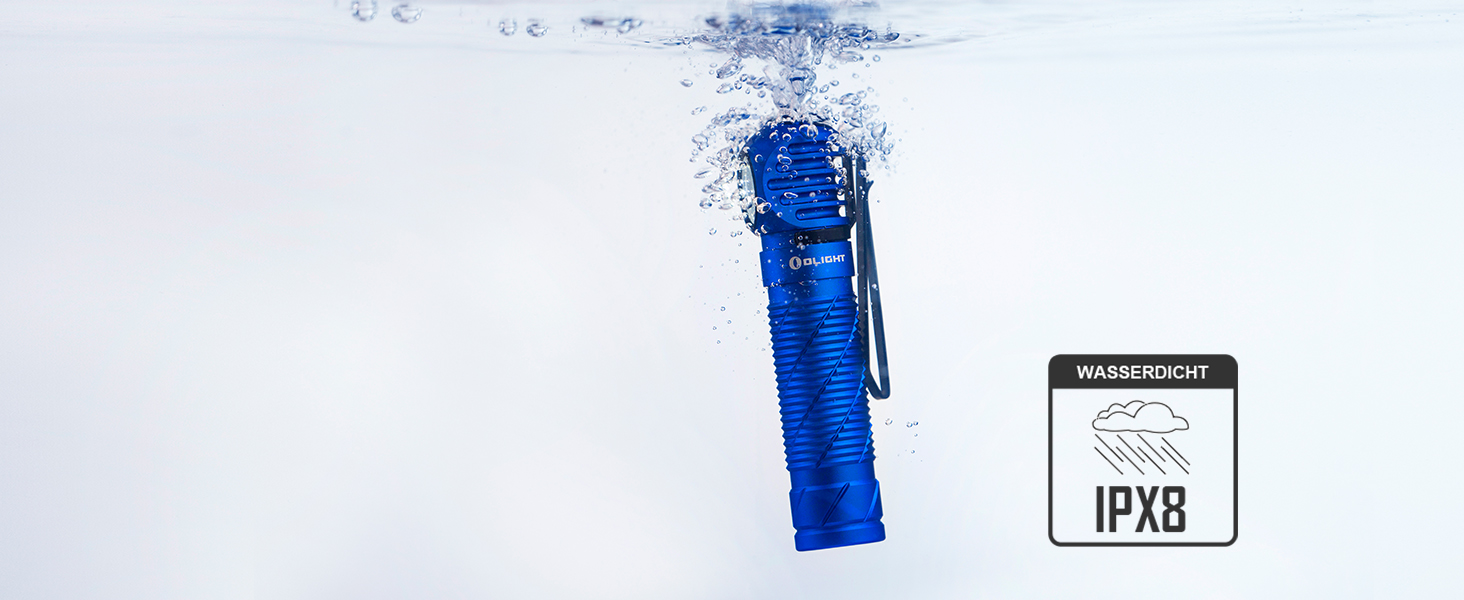 Лобовий ліхтар OLIGHT Perun 2 2500 люмен, USB-зарядка, 5 режимів, акумулятор, для бігу, риболовлі, кемпінгу, синій
