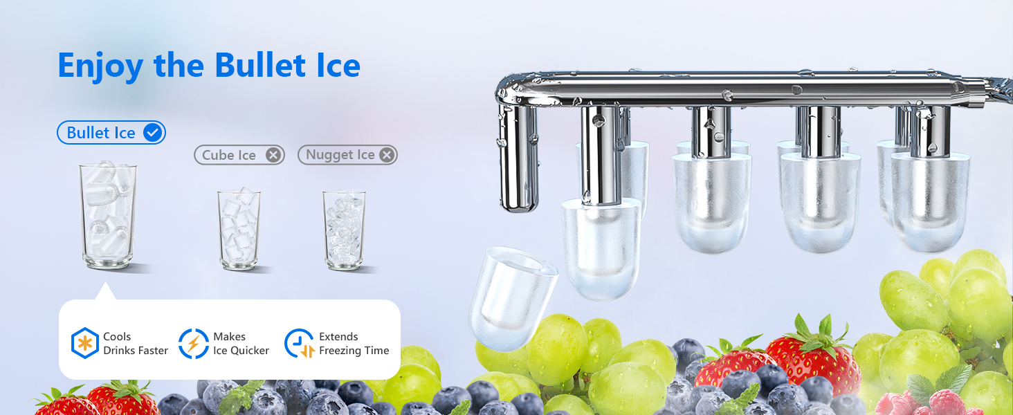 Машина для приготування льоду VINATO, компактна, 9 кубиків за 6-8 хвилин, портативна, продуктивність 12 кг/24 год, тиха робота, з лопаткою та кошиком для кухні, офісу, бару та вечірки, срібна