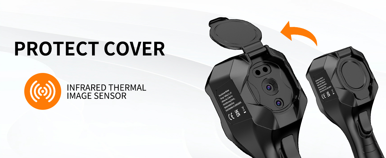 Тепловізор SuperIR 240x240: Тепловізійна камера з інфрачервоним термометром та видимим зображенням, 25 Гц, -18°C до 550°C