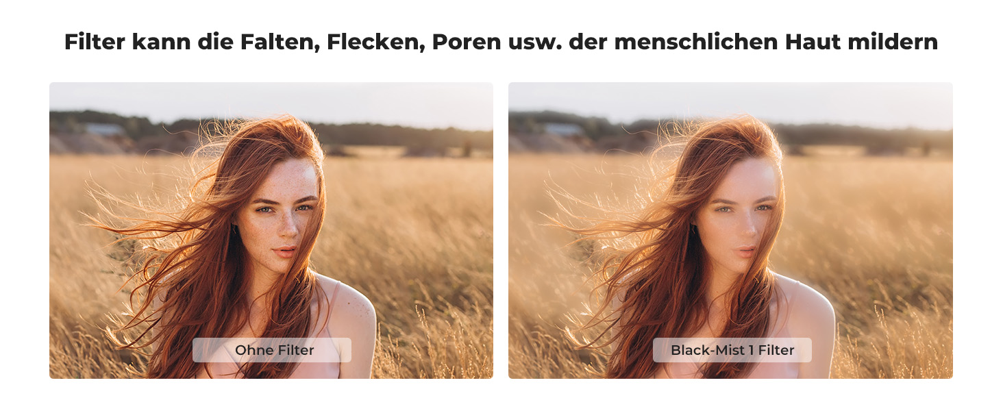 Фільтр K&F Concept Nano-K Serie Black Mist 82mm з оптичного скла з 18-шаровим покриттям для відео та портретної фотографії