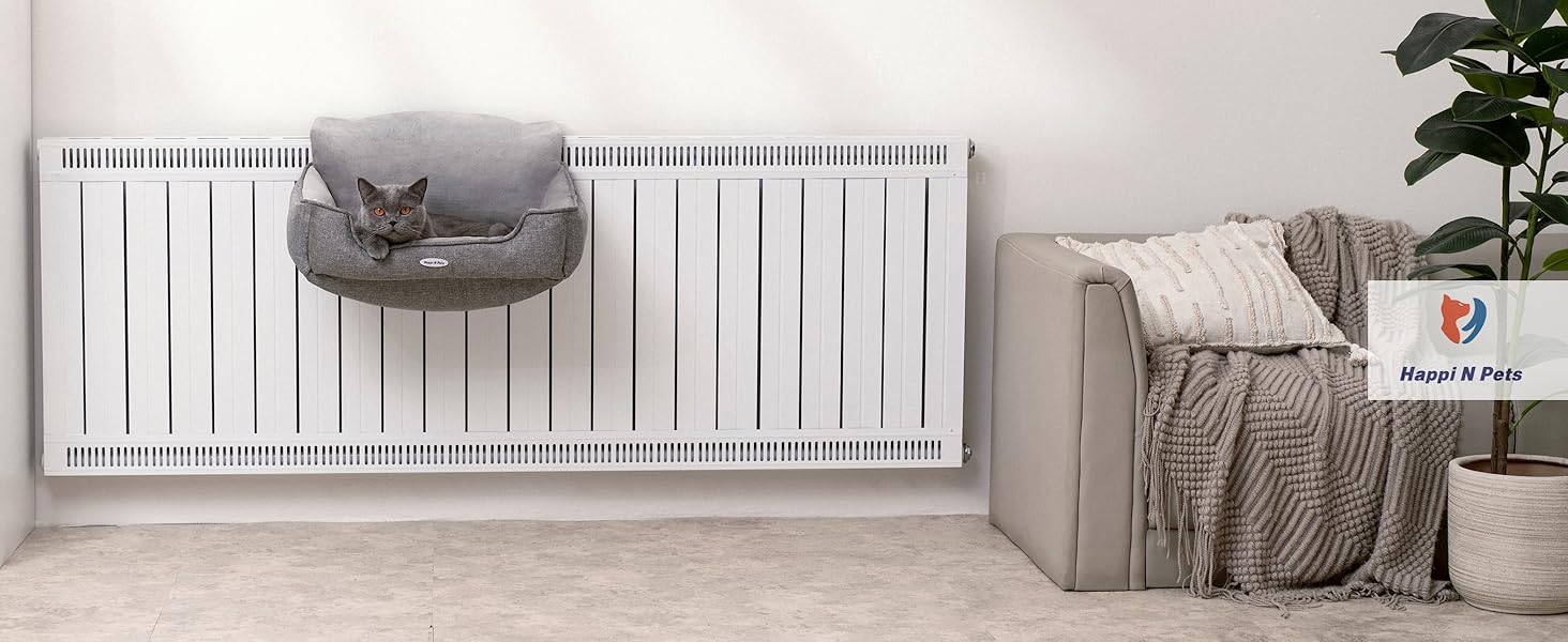 Килимок для котів на батарею Happi N Pets, сірий, 55 x 34 x 27 см