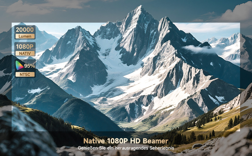 Beamer Beamer C10: 4K LED проєктор для дому з Google TV, Play Store, 1080P, сумісний зі смартфоном/ноутбуком/HDMI