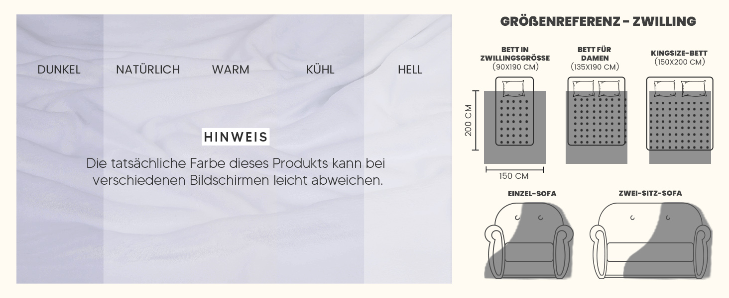 Плед Utopia Bedding: теплий та м'який флісовий плед 200x150 см для ліжка, дивана та крісла (білий)