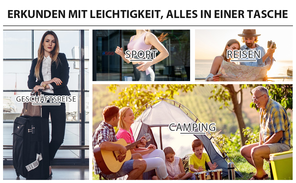 Зувакате Косметичка для підвішування, водонепроникна, з ручкою, для подорожей, спорту, кемпінгу – чорна