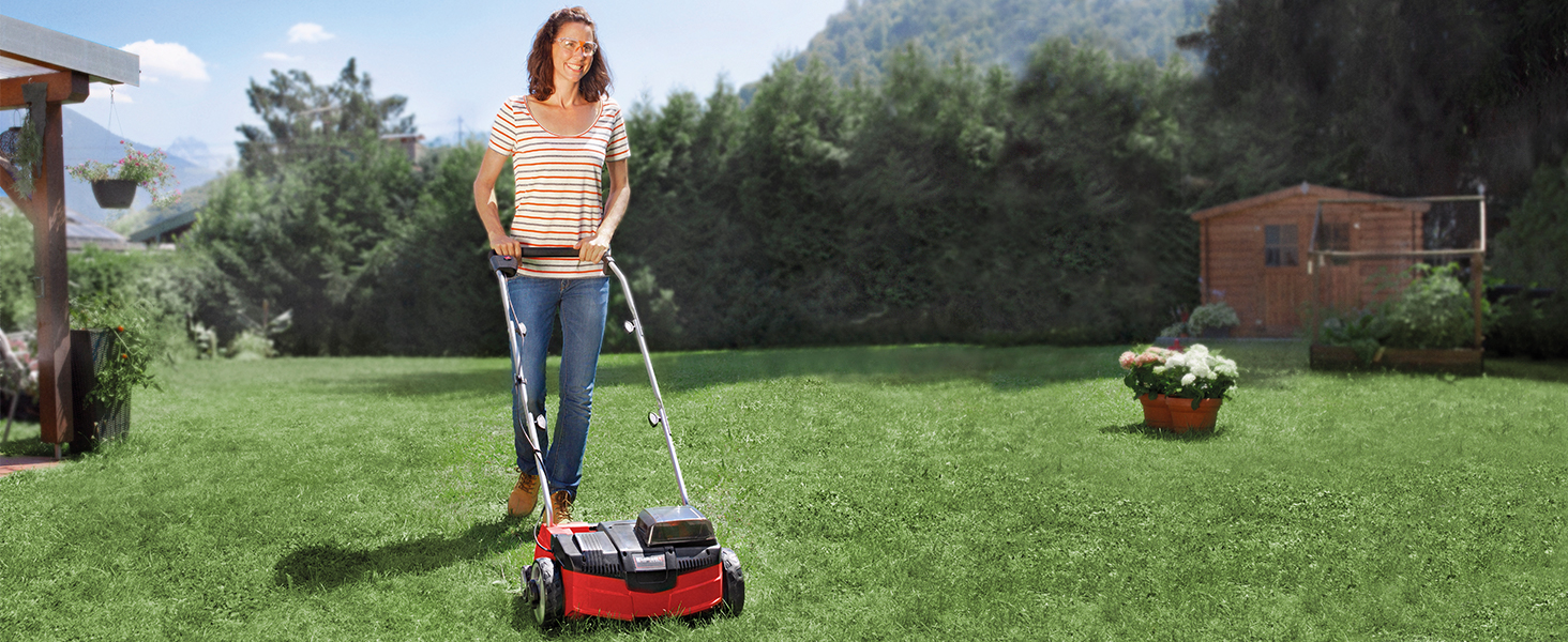 Акумуляторний аератор-скарифікатор Einhell GC-SC 36/31 Li-Solo Power X-Change, 36В, 31 см, 3-в-1, без акумулятора та зарядного пристрою
