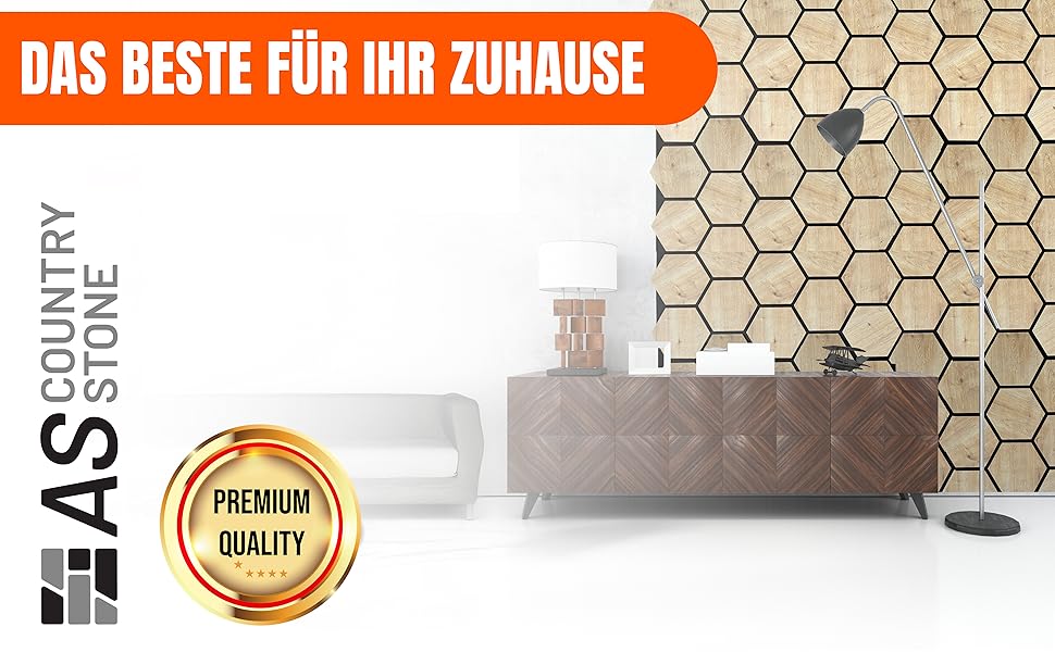 Акустичні настінні панелі AS Country Stone® з натурального дерева, 80x65 см, шумопоглинаючі декоративні панелі для офісу та дому (4 шт., колір Karina)