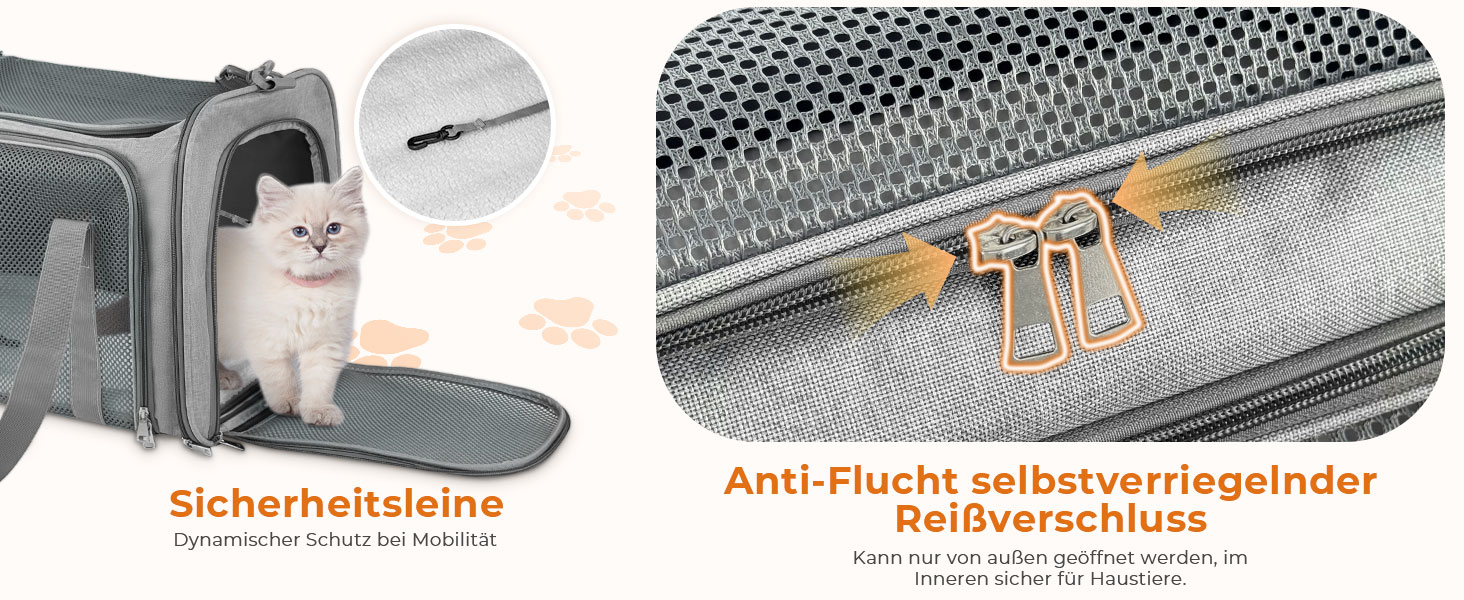 Транспортна сумка для кота/собаки до 5 кг, сіра, 43x28x28 см