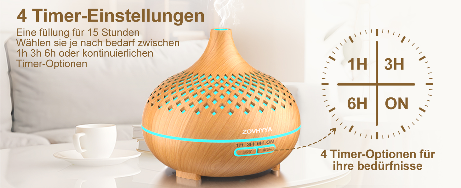 Дифузор аромату 500 мл з ефірними оліями та керуванням від пульта, 14 кольорів, 2 режими розпилення, тиха робота, золото