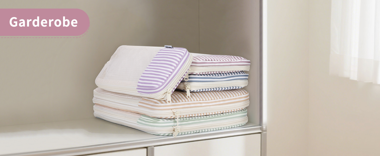 Набір органайзерів для валізи Narwey (6 шт.) - компресійні кубики для подорожей, рюкзаки, сумки-органайзери