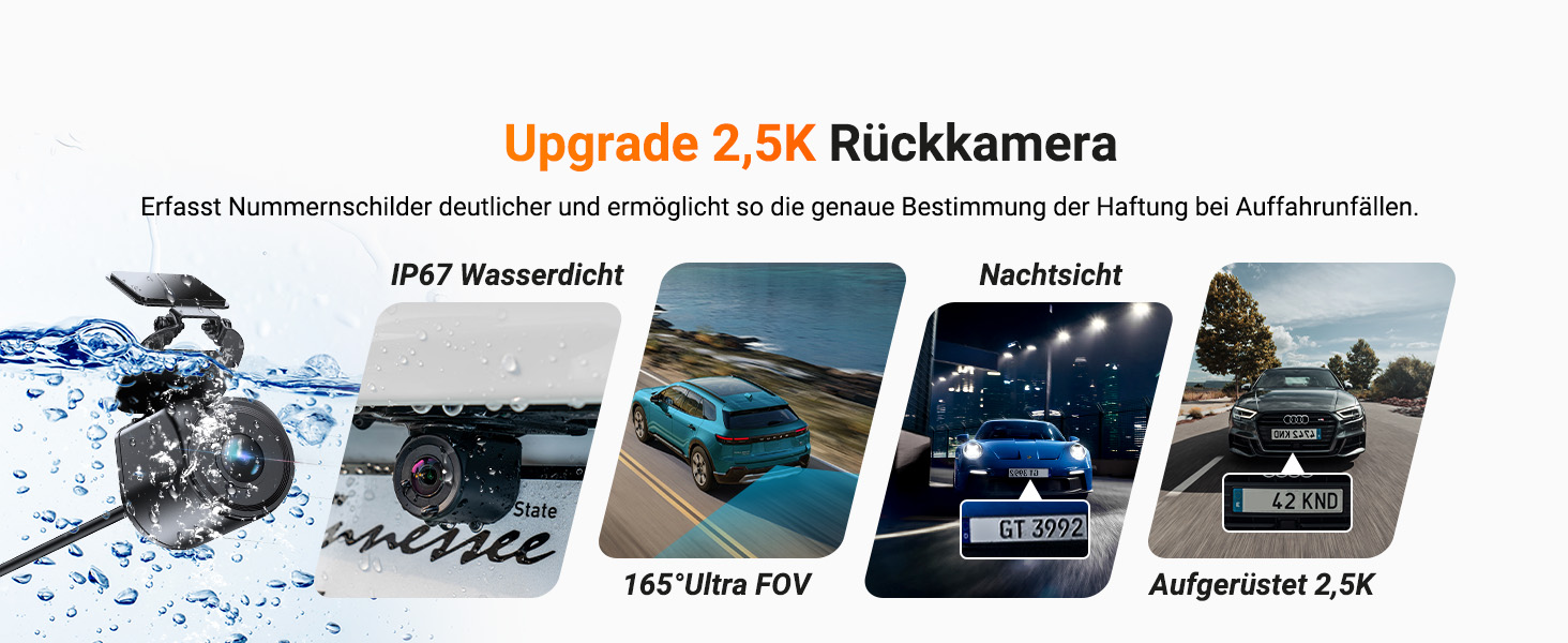 Відеореєстратор VANTRUE N4 Pro S 4K STARVIS з GPS, 3 канали (4K+1080P+1440P), WiFi 5GHz, паркувальний режим 24/7, голосове керування, IR нічне бачення, LTE (опціонально)