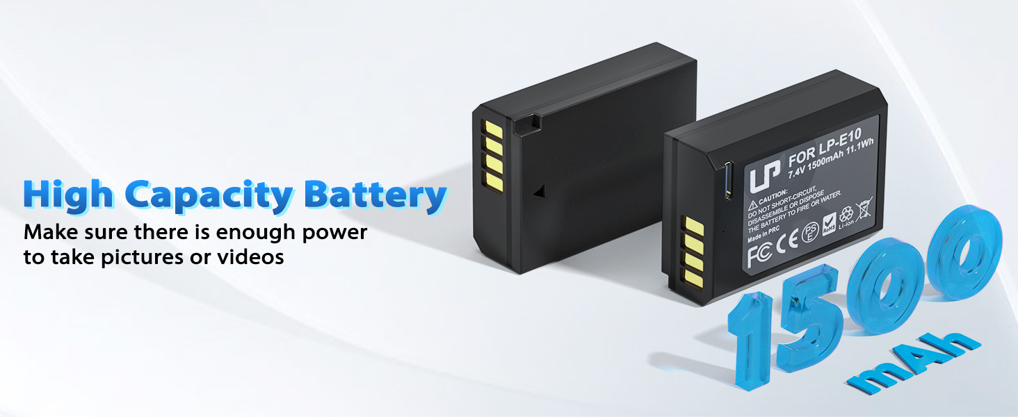 Комплект акумуляторів LP-E10 1600mAh (3 шт.) та USB-зарядний пристрій на 3 слоти для камер Canon