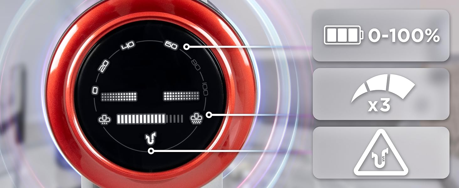 Duronic VC24: Бездротовий акумуляторний пилосос 220W з HEPA-фільтром, 3 швидкості, 50 хв роботи, без мішка