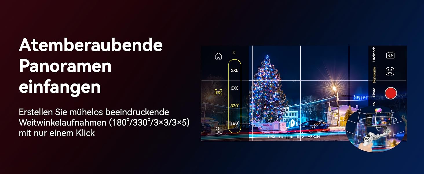Стабілізатор для iPhone та Android від AOCHUAN: 3-осьовий гімбал з OLED-дисплеєм та подовжувачем 7,8 дюймів (Smart X2 Kit)