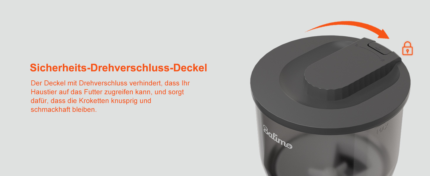 Автоматичний кормушка для котів Balimo 3L з Wi-Fi, програмування, для собак та котів, чорний