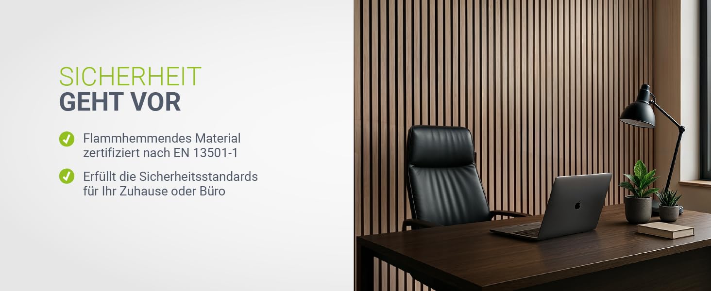 Акустичні панелі Juskys для стін, набір 4 шт (2,88 м²), 120x60 см, шумопоглинаючі декоративні панелі від луна та шуму, колір: Дуб (Темний натуральний дуб)