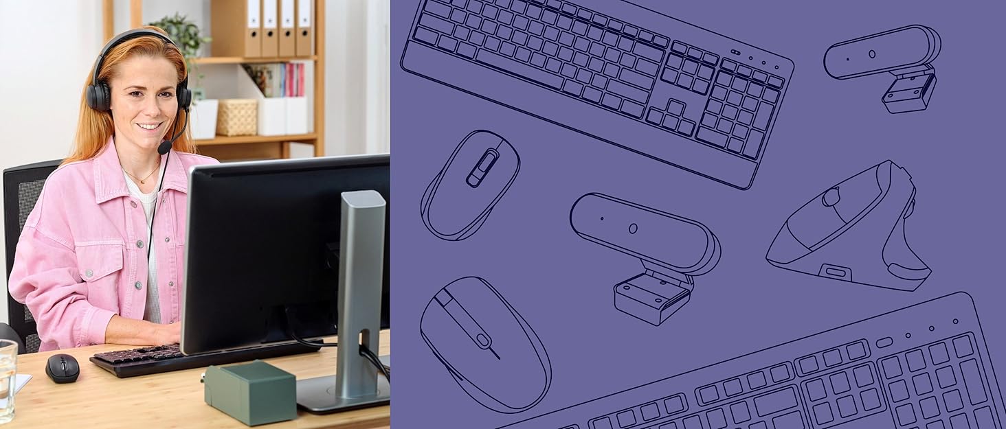 Бездротовий комплект клавіатури та миші Trust Ymo II з QWERTY (німецький), плоскі клавіші, захист від бризок, миша на 800-1600 DPI, USB-приймач, для ПК, комп'ютера, ноутбука, Mac